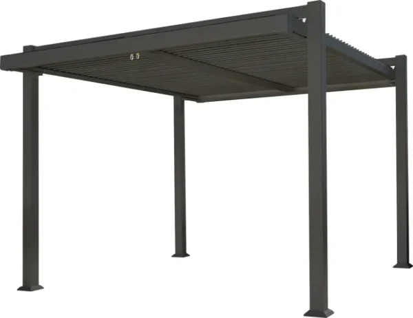 Pérgola de alumínio NATERIAL PERSEA ANTRACITE 3,2X3,6M