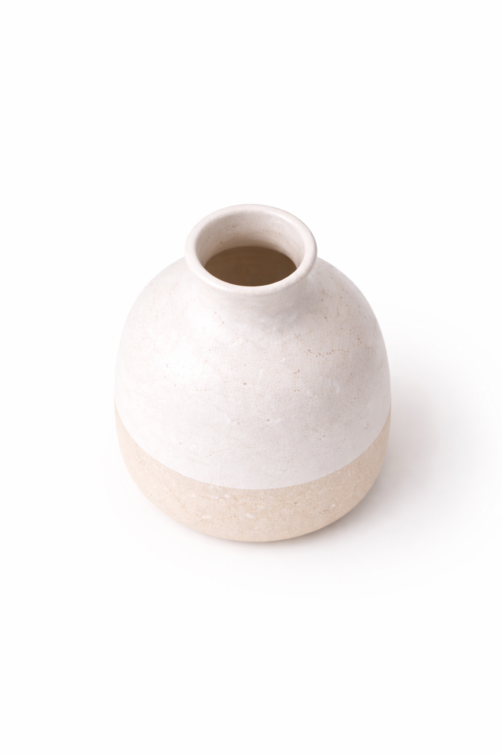 Ceramic Flower Vase Modern White Decorative Home Accent | Cerâmica Capuchos - Image 3