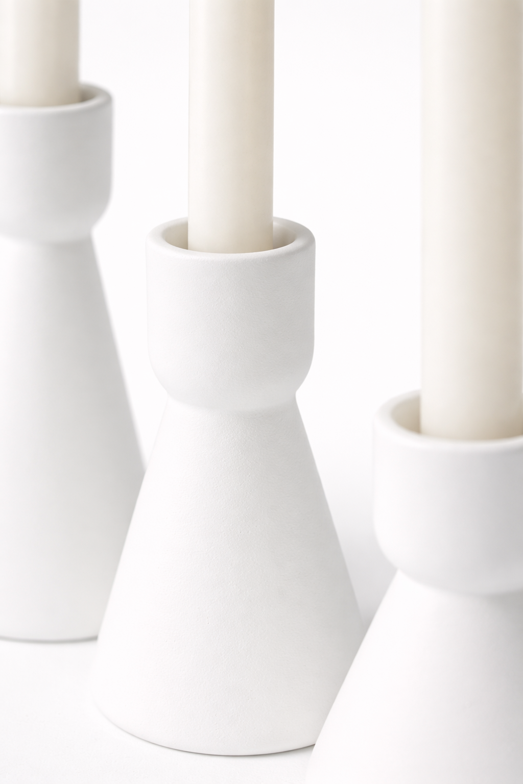 Ceramic Candle Holder Minimalist Table Decor Set | Cerâmica Capuchos - Image 2